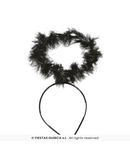 Diadema angel negro aureola