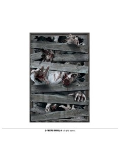 DECORACION WINDOW ZOMBIES 80X120 CMS