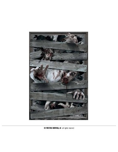 DECORACION WINDOW ZOMBIES 80X120 CMS