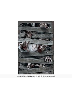 DECORACION WINDOW ZOMBIES 80X120 CMS 2
