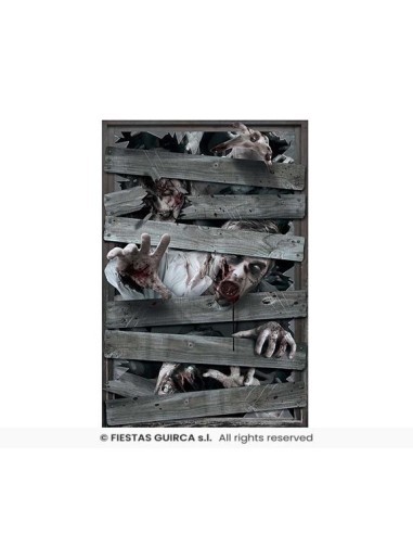 DECORACION WINDOW ZOMBIES 80X120 CMS