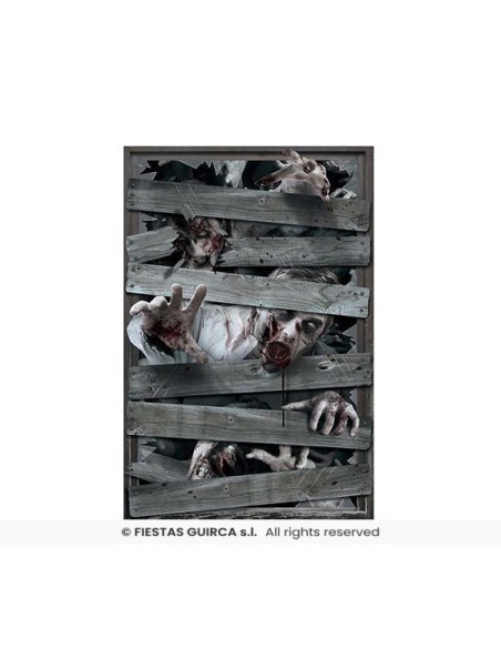 DECORACION WINDOW ZOMBIES 80X120 CMS