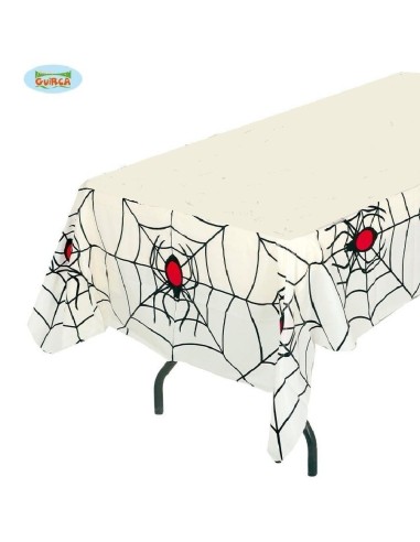 MANTEL PLASTICO TELARAÑAS 135X270 CM