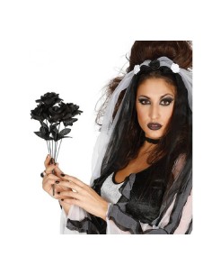 RAMO ROSAS NEGRAS 35 CMS.