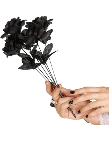 RAMO ROSAS NEGRAS 35 CMS.