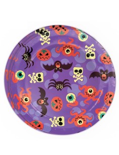 BOLSA 8 PLATOS 23 CMS HALOWEEN LILA