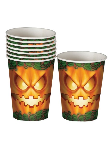8 VASOS HALLOWEEN 10 CMS HALLOWEEN CALAB