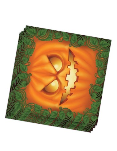 BOLSA 20 SERVILLETAS 33X33CMS CALABAZA H