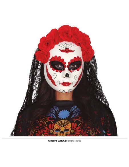 MASCARA CATRINA CON VELO