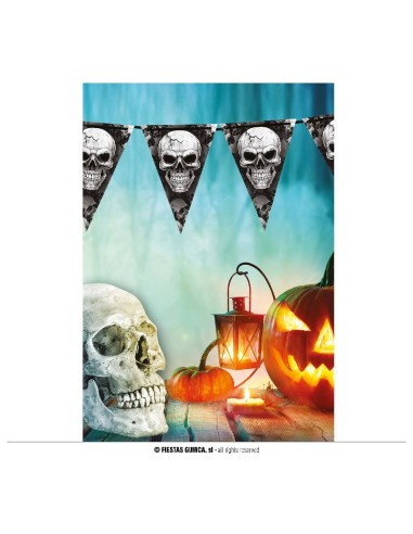 GALLARDETE CALAVERAS 300 CMS GUIRNALDA