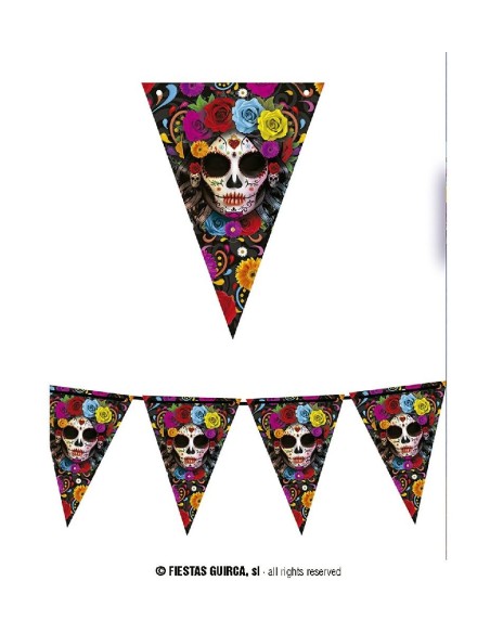 GALLARDETE CATRINA 300 CMS GUIRNALDA