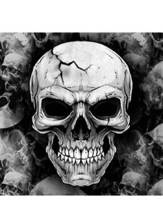 PACK DE 12 SERVILLETAS DE CALAVERAS DE H