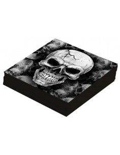 PACK DE 12 SERVILLETAS DE CALAVERAS DE H 2