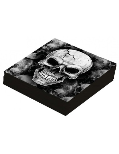 PACK DE 12 SERVILLETAS DE CALAVERAS DE H