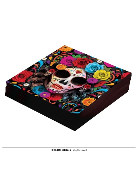 BOLSA 12 SERVILLETAS CATRINA 33X33 CMS