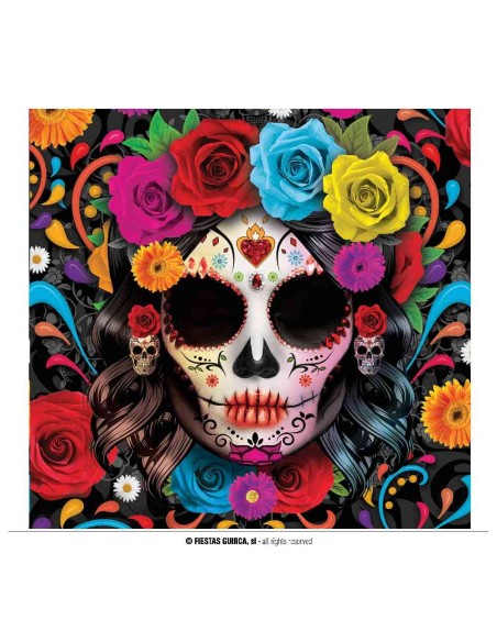 BOLSA 12 SERVILLETAS CATRINA 33X33 CMS
