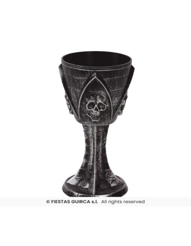 CALIZ CON CALAVERA 19 CMS.