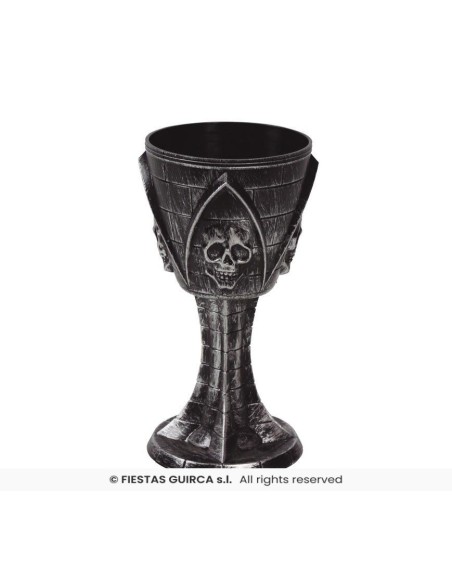 CALIZ CON CALAVERA 19 CMS.
