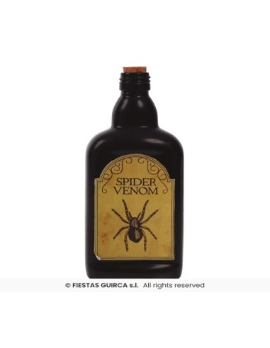 BOTELLAS VENENO VIDRIO SURTIDAS 19 CMS.