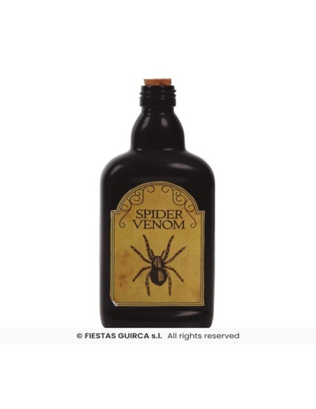 BOTELLAS VENENO VIDRIO SURTIDAS 19 CMS.