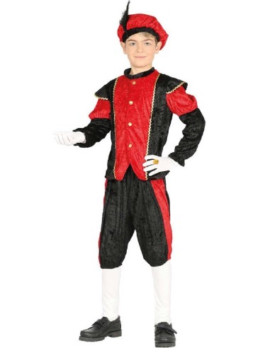 DISFRAZ PAJE ROJO 7-9 AÑOS