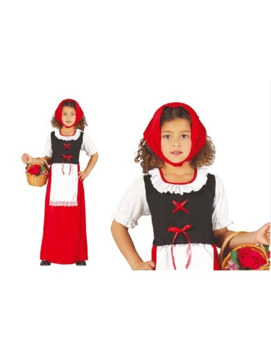 DISFRAZ PASTORA ROJA INFANTIL 5-6 AÑOS