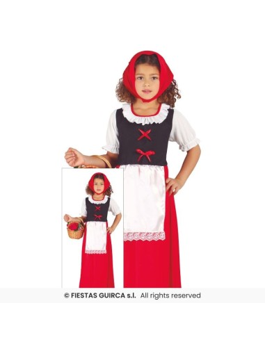 DISFRAZ POSADERA-PASTORA ROJA 10-12 AÑOS