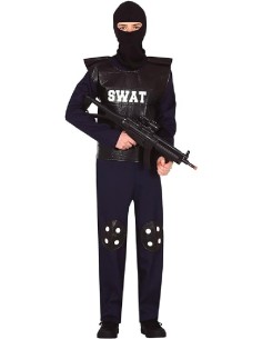 DISFRAZ POLICIA SWAT 14-16 AÑOS