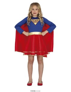 DISFRAZ SUPER HEROINA LUJO 5-6 AÑOS