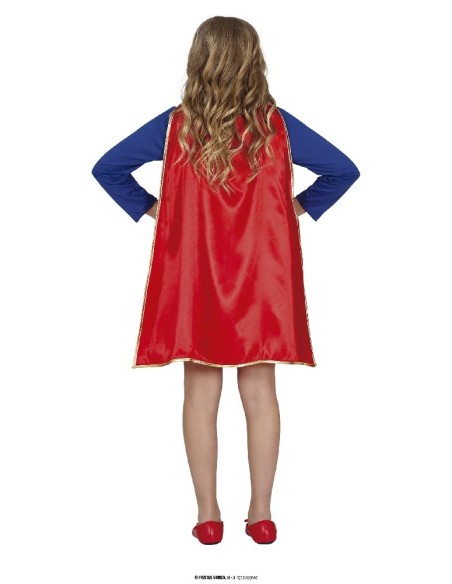 DISFRAZ SUPER HEROINA LUJO 5-6 AÑOS