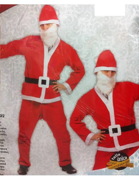 DISFRAZ PAPA NOEL ECONOMICO T.M 52-54