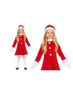 DISFRAZ MAMA NOEL EXTRA INFANTIL 3-4 AÑO