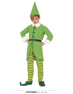 DISFRAZ ELFO VERDE GRINCH 7-9 AÑOS