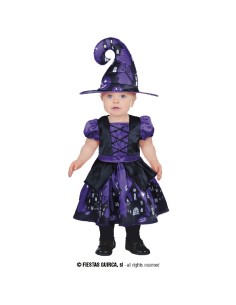 DISFRAZ BRUJA PURPLE WITCH 12-18 MESES