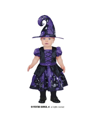 DISFRAZ BRUJA PURPLE WITCH 18-24 MESES