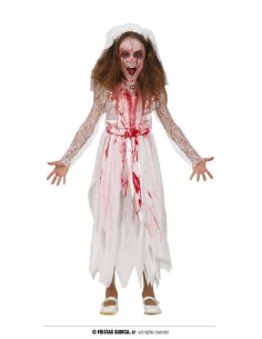 DISFRAZ NOVIA LLORONA SANGRIENTA 5-6 AÑO