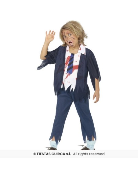 DISFRAZ COLEGIAL ZOMBIE 7-9 Años
