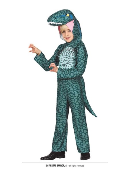 DISFRAZ DINOSAURIO RAPTOR 5-6 AÑOS