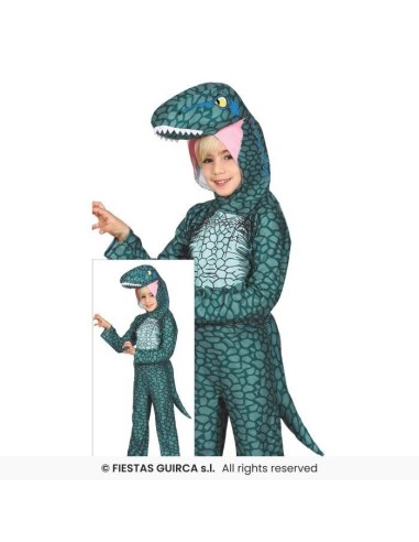 DISFRAZ DINOSAURIO RAPTOR 5-6 AÑOS