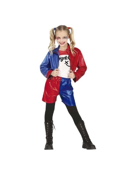 Disfraz dangerous glam 7-9   años harley