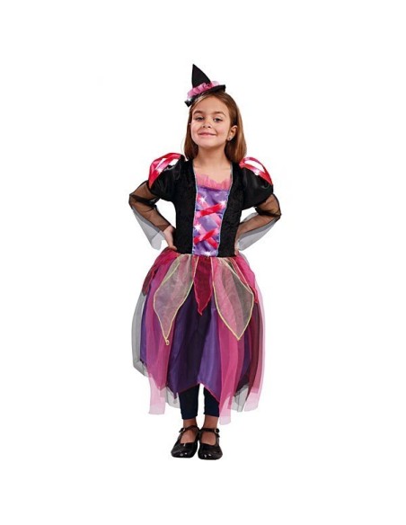 DISFRAZ BRUJA ROSA 7-9 AÑOS