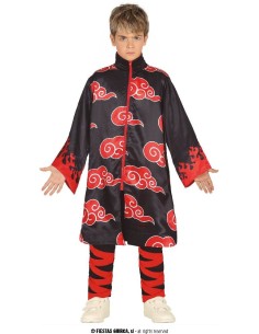 DISFRAZ NINJA NARUTO AKATSUKI 10-12 Años