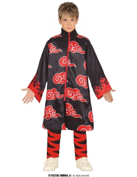 DISFRAZ NINJA NARUTO AKATSUKI 10-12 Años