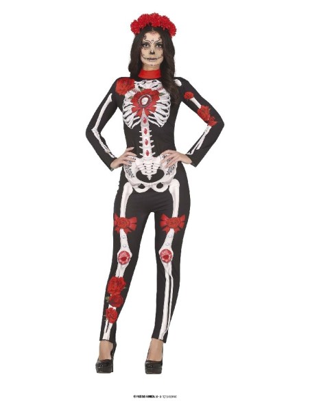 DISFRAZ CATRINA FLORES T.S 36-38