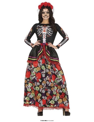 DISFRAZ CATRINA FALDA LARGA (M)