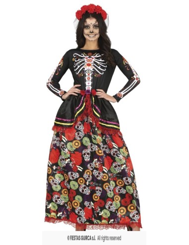 DISFRAZ CATRINA FALDA LARGA (M)
