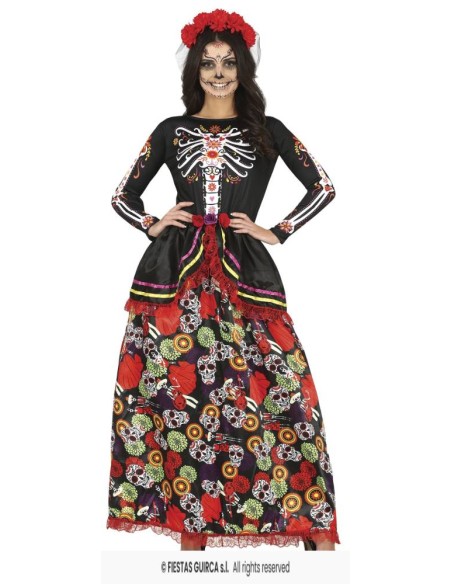 DISFRAZ CATRINA FALDA LARGA (M)