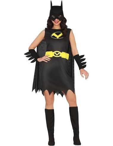 DISFRAZ SUPERHEROINA MUERCIELAGO BAT(S)