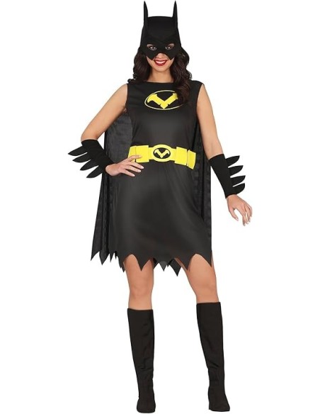 DISFRAZ SUPERHEROINA MUERCIELAGO BAT(S)