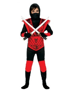 DISFRAZ NINJA ROJO 3-4 AÑOS
